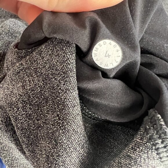 Lululemon City Trek Trouser in‎ Heathered Black Trouser Sweat Pant Sz 4 - Picture 15 of 15